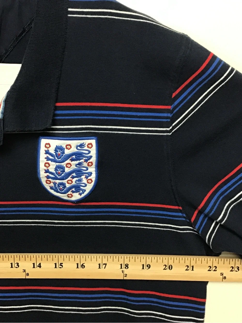 Umbro England National Football Team Three Lions men’s polo shirt large - Picture 9 of 12
